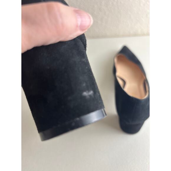 Nine West Ike Black Suede Block Heel Pumps Size 9 - Picture 10 of 10